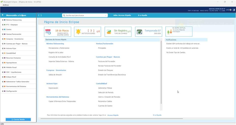 Eclipse Dashboard